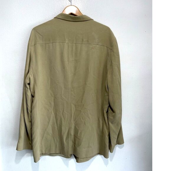 Tommy Bahama silk blazer tan casual vacation resort wear quiet luxury men XL - Picture 2 of 7